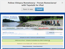 Tablet Screenshot of chlopcyrometowcy.pl